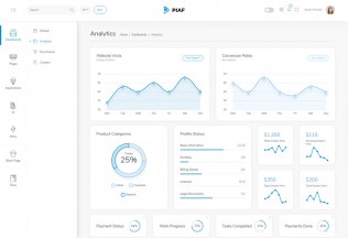 Piaf – Premium Responsive Vuejs Admin Dashboard HTML5 Template