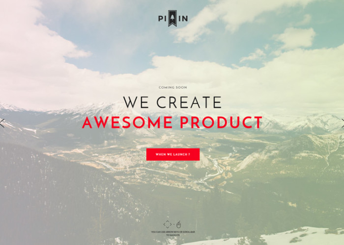 Piin – Premium Responsive Minimalist Coming Soon HTML5 Template