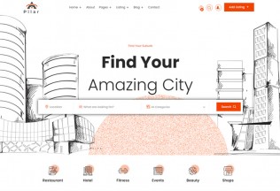 Pilar – Premium Responsive Angular 9 Directory Listing HTML5 Template