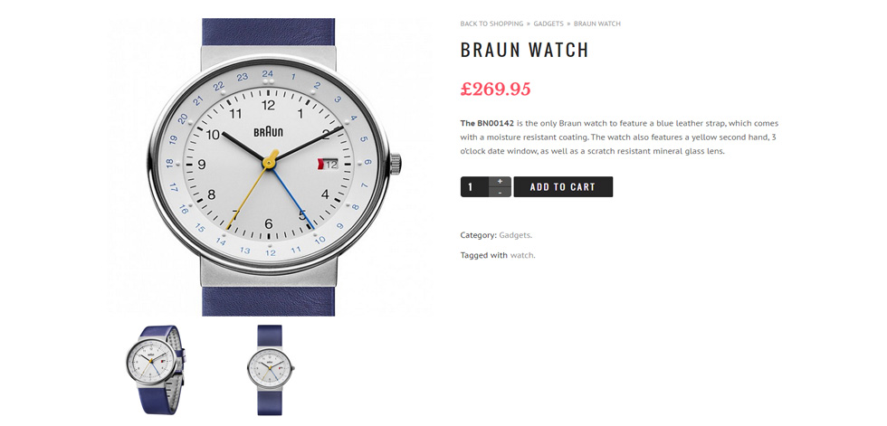 Product page