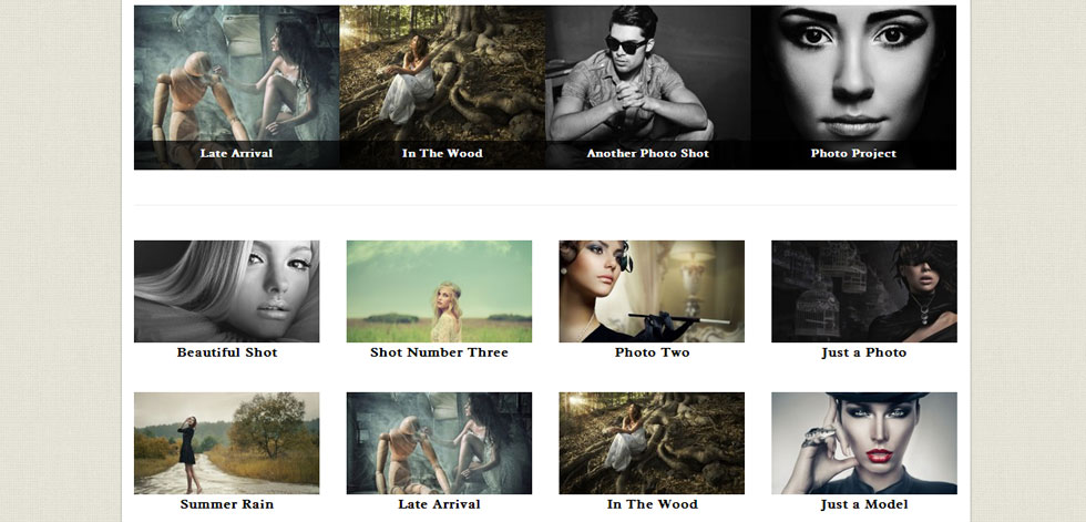Portfolio layout