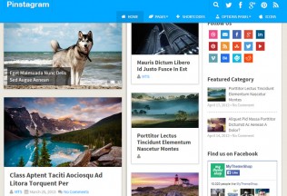 Pinstagram – Premium Responsive Pinterest-Inspired WordPress Theme