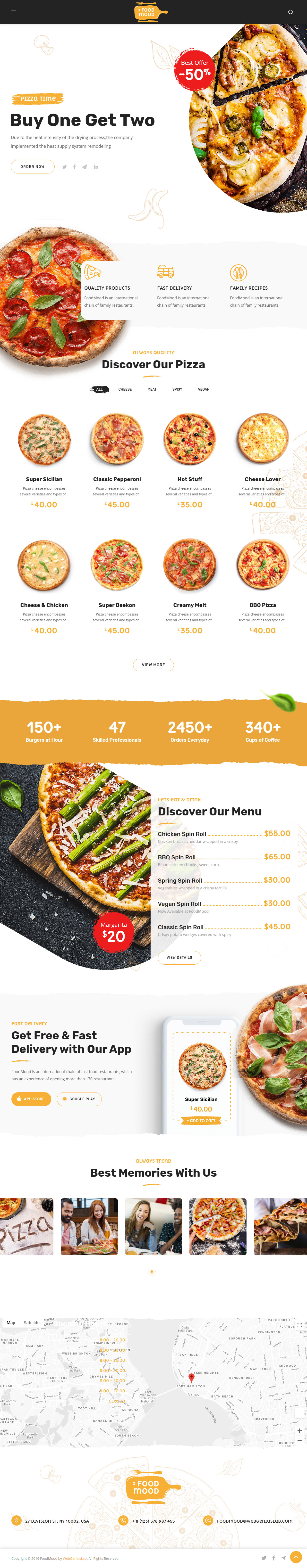 Foodmood WordPress Pizza Template