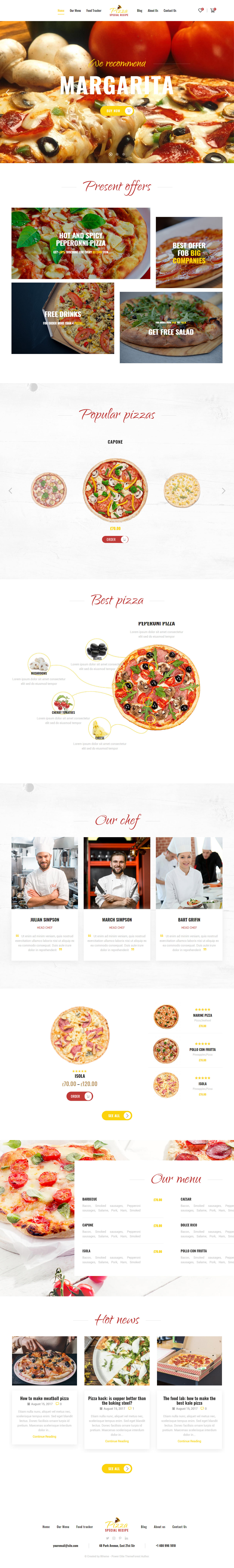 XStore WordPress Pizza Template