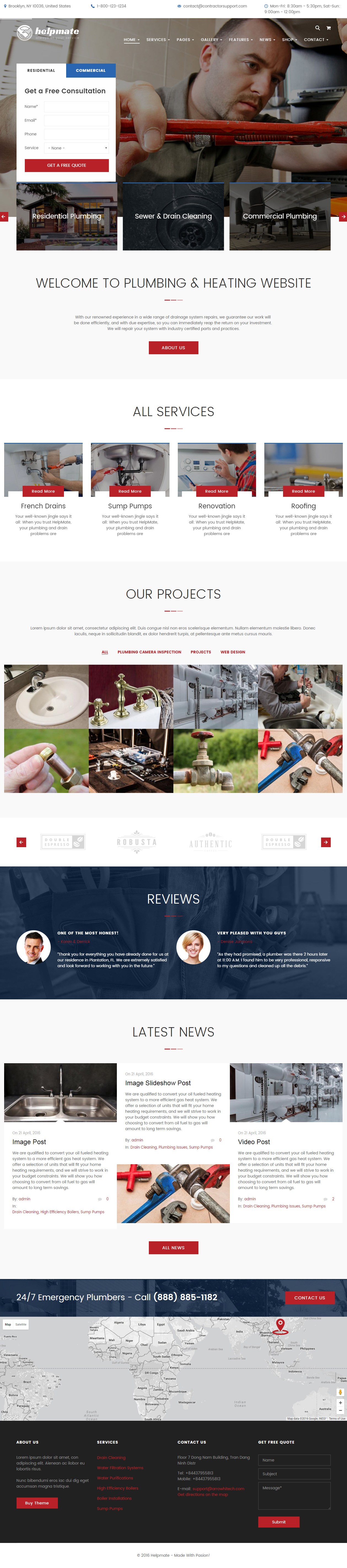 Helpmate Drupal Plumbing Theme