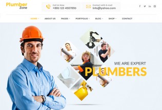 Plumber Zone – Premium Responsive Plumbing & Construction WordPress Theme