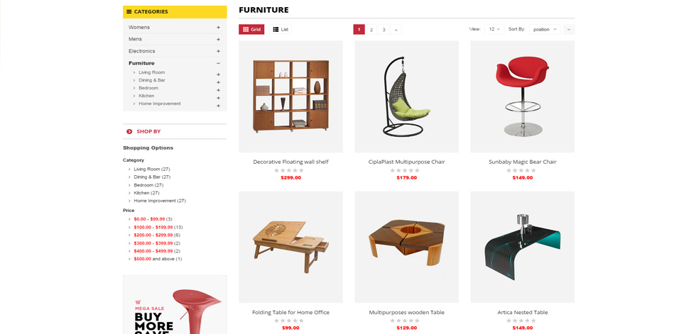 Category page
