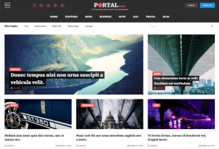 Portal News – Premium Responsive Magazine Style Drupal 8 Theme