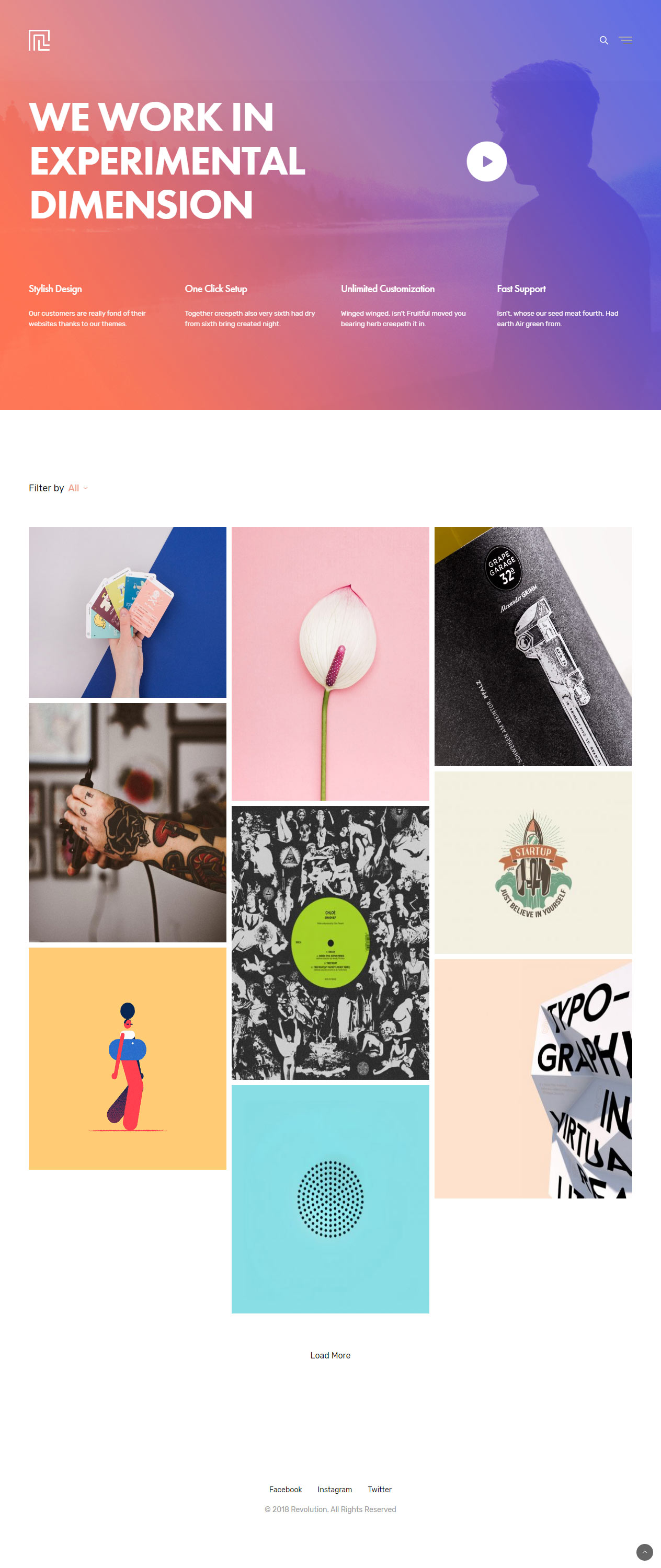 Revolution Best WordPress Portfolio Themes