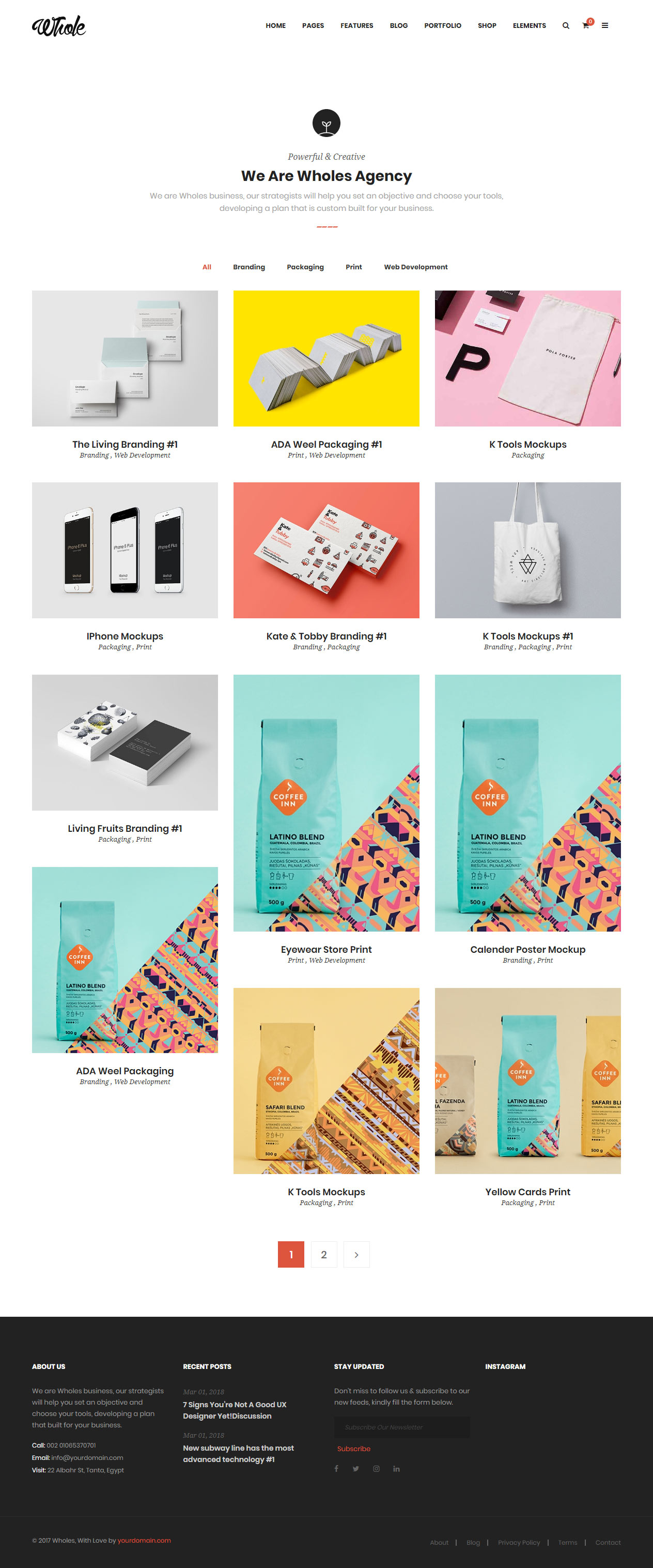 Whole Drupal Portfolio Themes