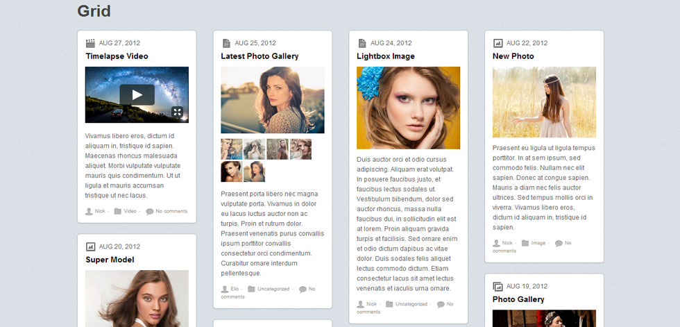 Grid layout