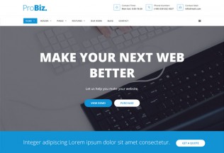 ProBiz – Premium Responsive Multipurpose Business Drupal 8 Theme