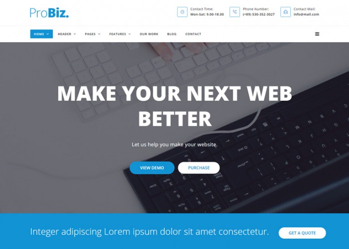 ProBiz – Premium Responsive Multipurpose Business Drupal 8 Theme