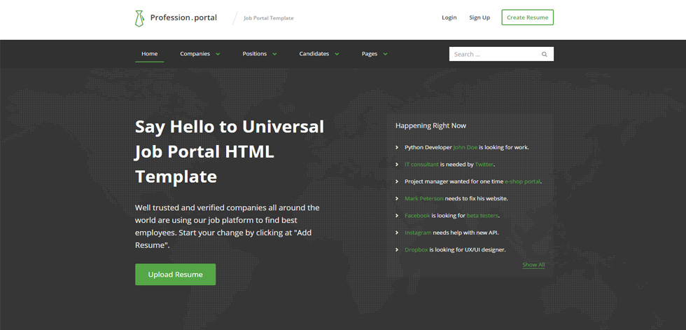 Home page