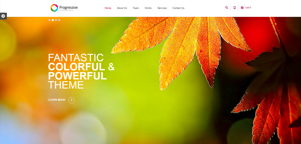 Welcome screen