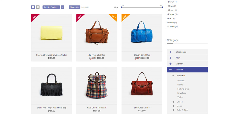 Category page