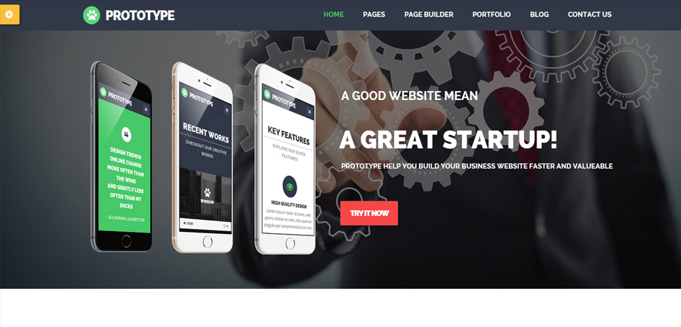 Welcome page