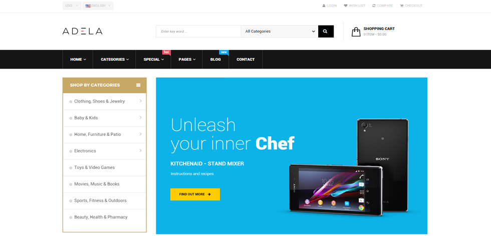 Home page