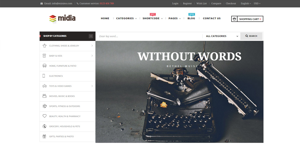 Home page