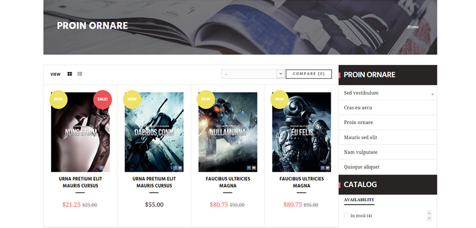 Category page
