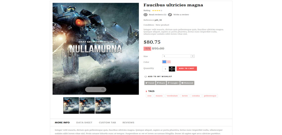 Product page