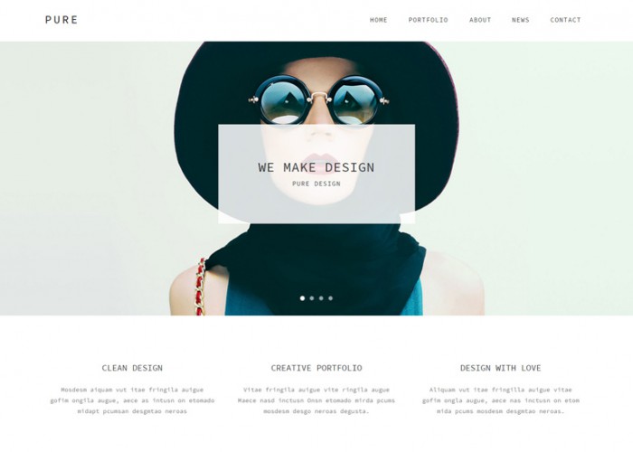 Pure – Premium Responsive Creative Portfolio Muse Template