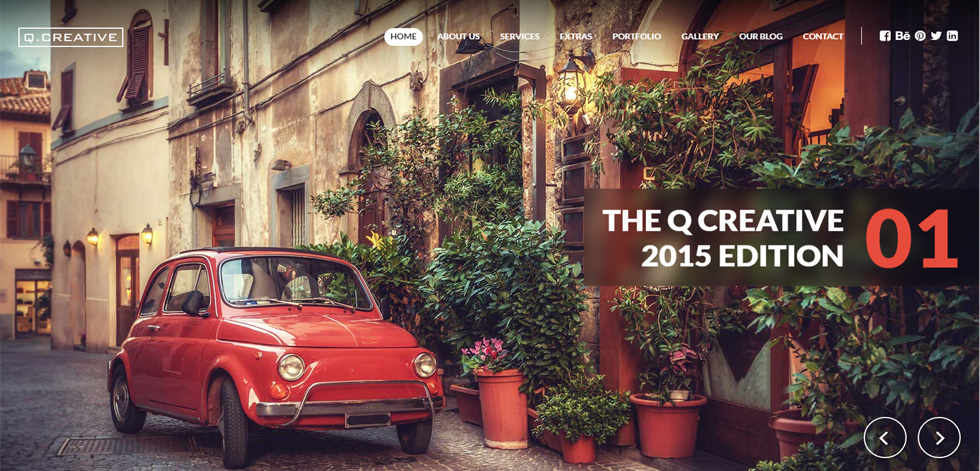 Welcome screen