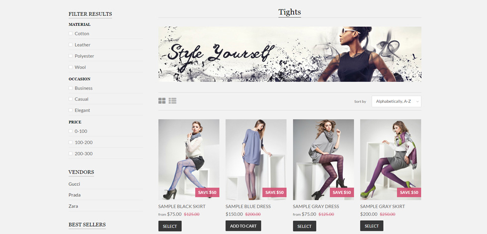 Category page