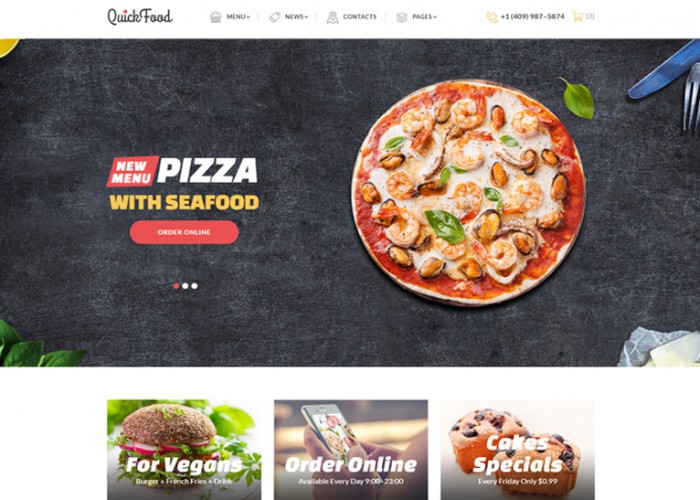 Quick Food – Premium Responsive Fast Food Restaurant HTML5 Template
