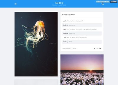 Best Responsive Material Design Tumblr Themes in 2015