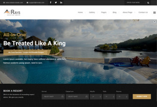 Rays – Premium Responsive HTML5 Template for Spa, Resorts and Hotels