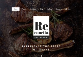 Re conetta – Premium Responsive Restaurant Joomla Template