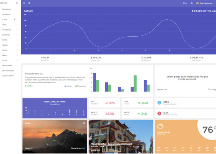 Reactor – Premium Responsive Bootstrap Admin HTML5 Template