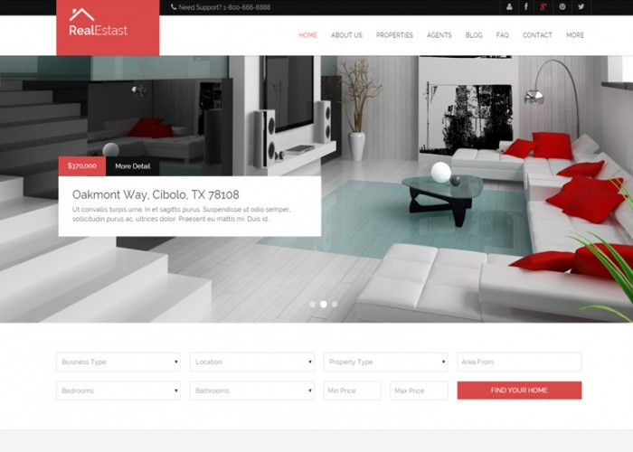 Real Estast – Premium Responsive Real Estate & Business Drupal Theme