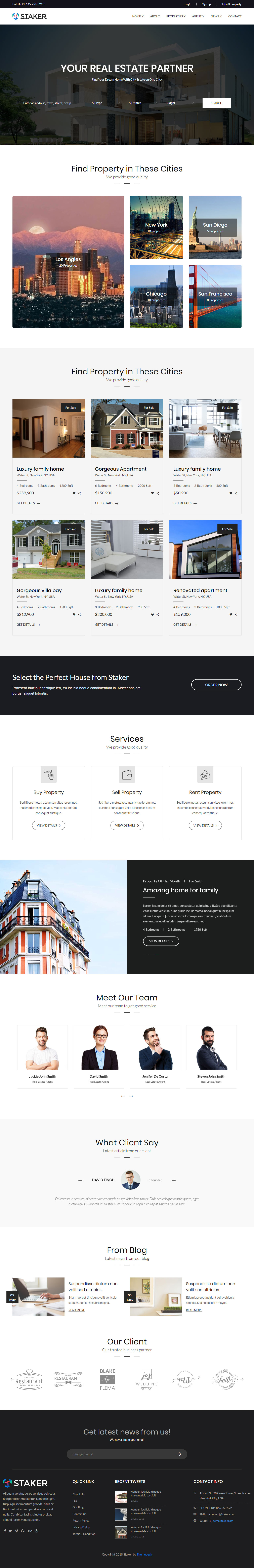 Staker Real Estate Website Templates