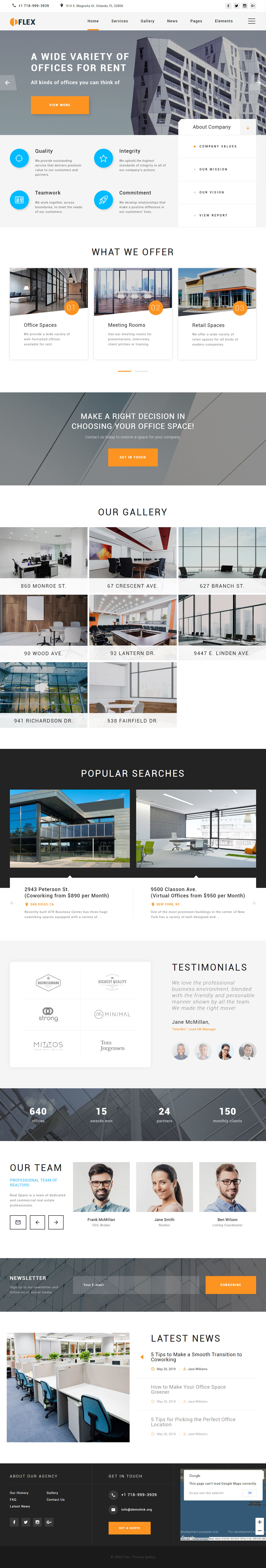 Flex Real Estate Website Templates