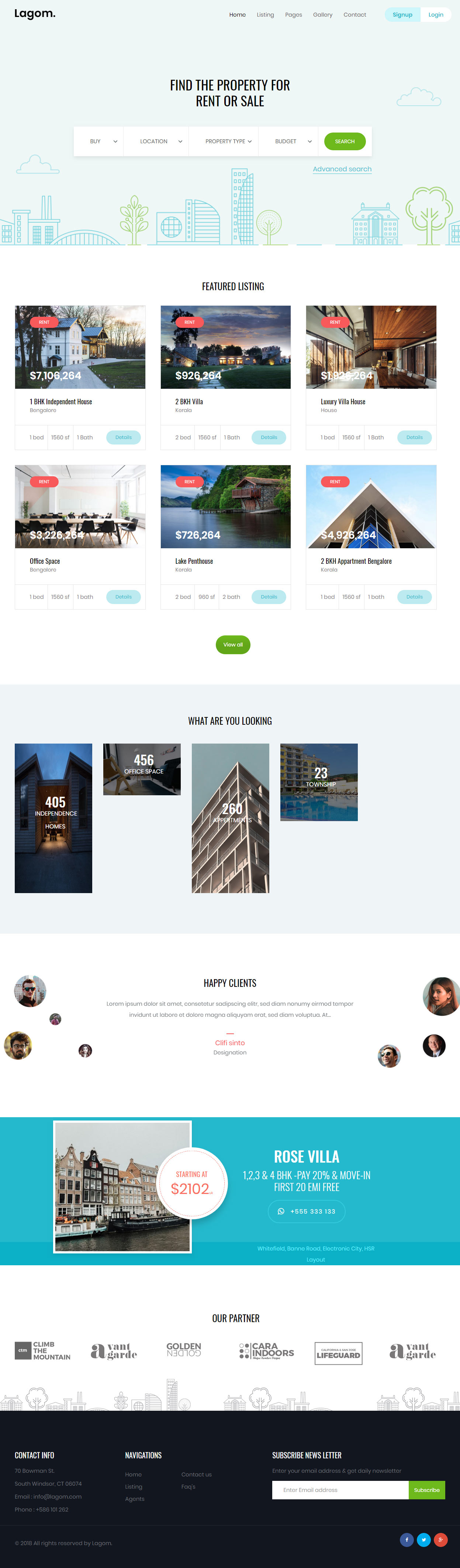 Lagom WordPress Real Estate Themes