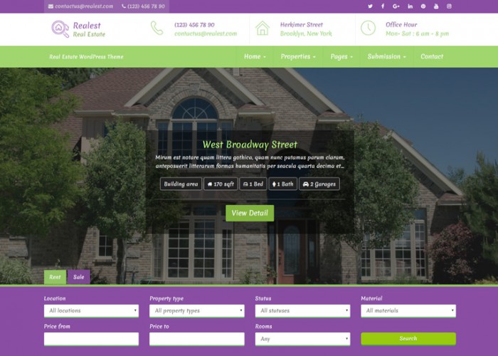 Realest – Premium Responsive Real Estate WordPress Theme