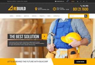 ReBuild – Premium Responsive Construction & Renovation HTML5 Template