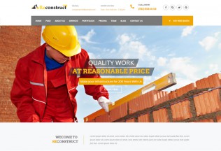 Reconstruct – Premium Responsive Construction HTML5 Template