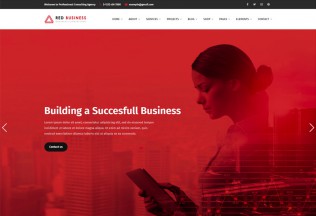 RedBiz – Premium Responsive Business & Consulting HTML5 Template