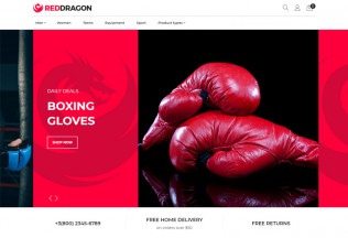 RedDragon – Premium Responsive Martial Arts Shop Magento Theme