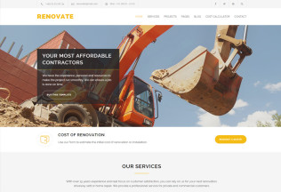 Renovate – Premium Responsive Construction Renovation HTML5 Template