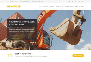Renovate – Premium Responsive Construction Renovation WordPress Theme