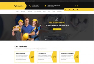 Renovation – Premium Responsive Repair Service Drupal 8 Theme
