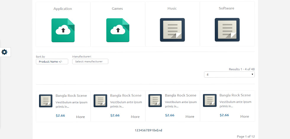 Shop default layout