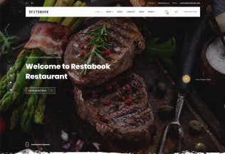 Restabook – Premium Responsive Restaurant Cafe HTML5 Template