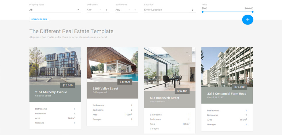 Properties listing