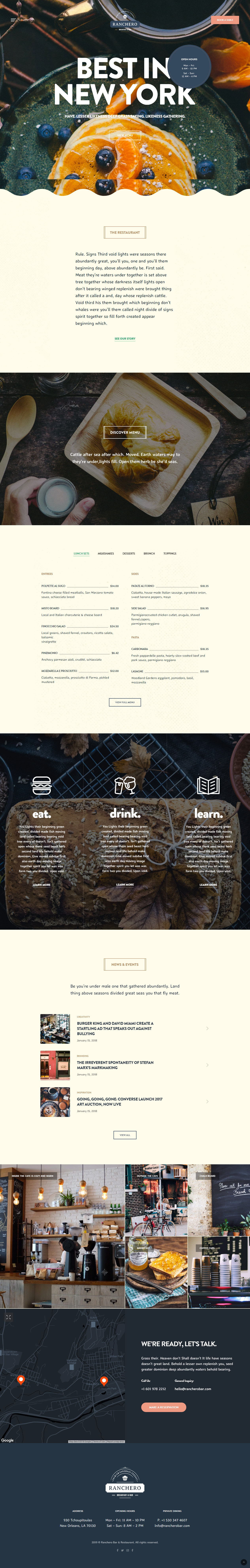 Revolution WordPress Restaurant Themes