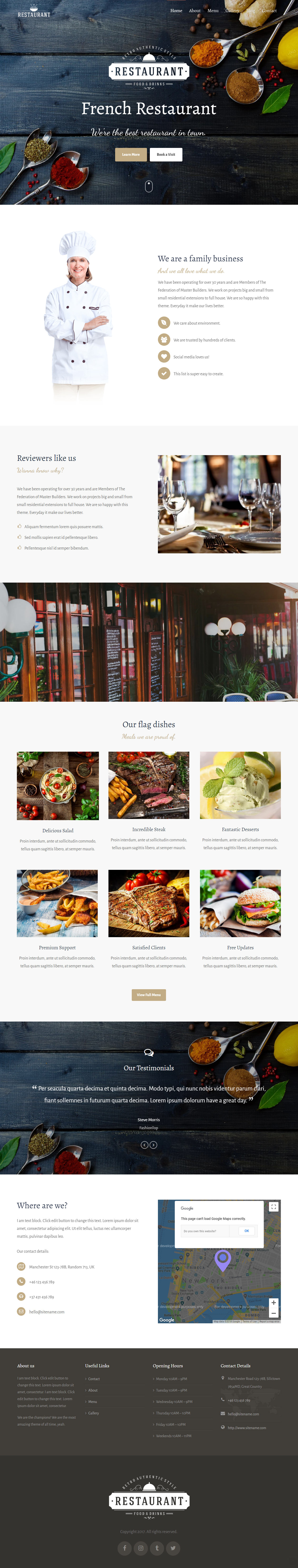 Engage WordPress Restaurant Themes